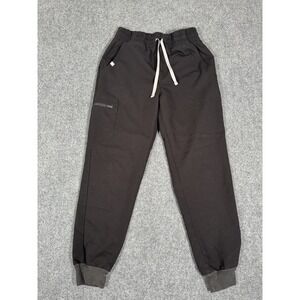 FIGS Zamora Jogger Scrub Pants Womens Size Small Black W20SW2028P